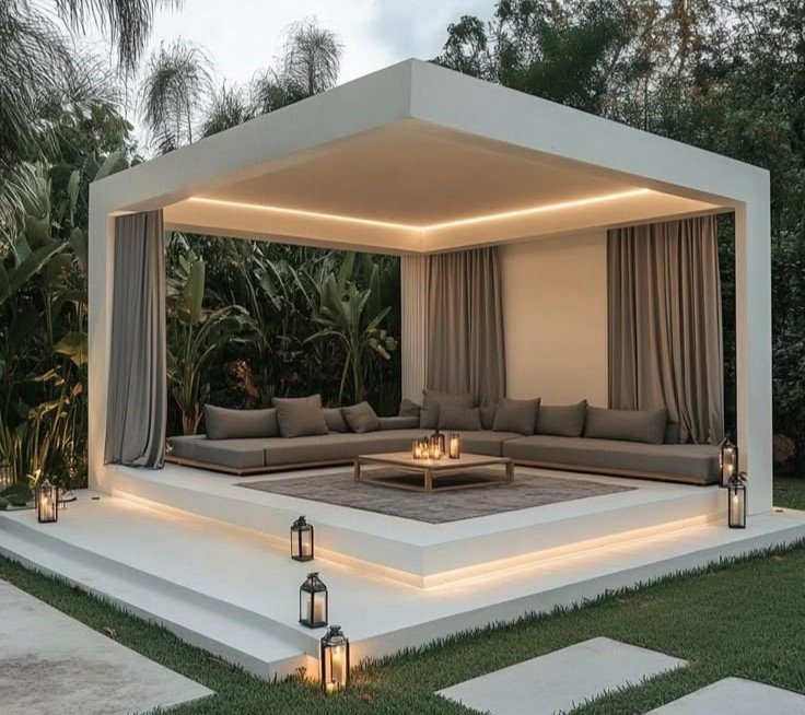 تصميم جلسات خارجية فاخرة في الرياض